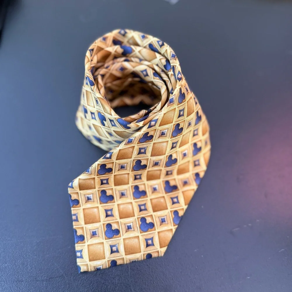 Walt Disney World Tie Men's Disneyland Mickey‎ Mouse Silhouette Silk